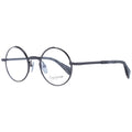 Yohji Yamamoto gray metal glasses frames with sleek, modern design and clear lenses, stylish eyewear for contemporary fashion.