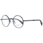 Yohji Yamamoto gray metal glasses frames with sleek, modern design and clear lenses, stylish eyewear for contemporary fashion.