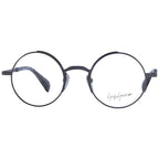 Yohji Yamamoto gray metal glasses frames with sleek design and clear lenses, stylish eyewear for modern fashion.
