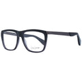 Yohji Yamamoto black acetate glasses frames with a sleek, modern design and bold rectangular shape.