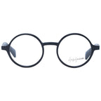 Yohji Yamamoto black acetate glasses frames with a sleek, modern design and clear lenses.