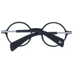 Yohji Yamamoto black acetate glasses frames with a sleek, modern design and clear lenses for stylish eyewear.