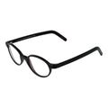 Andy Wolf black acetate glasses frames with sleek, modern design, showcasing the stylish eyewear on a plain background.