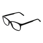 Andy Wolf black acetate glasses frames with sleek design and clear lenses, showcasing modern eyewear style.
