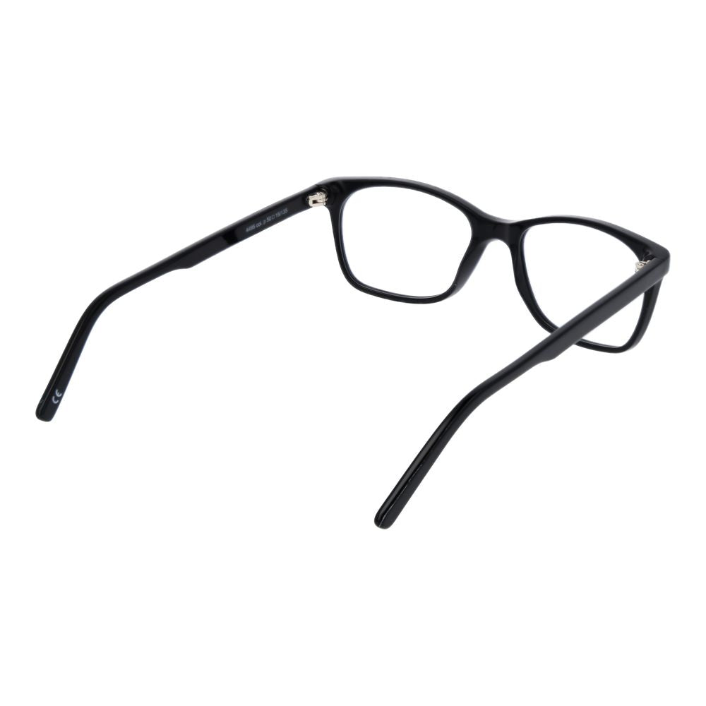 Andy Wolf black acetate glasses frames with sleek design and clear lenses, stylish eyewear for everyday wear.