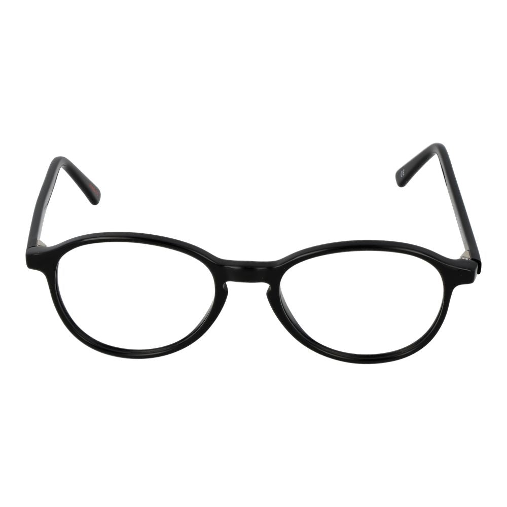 Andy Wolf black acetate glasses frames with clear lenses, showcasing a sleek, modern design for stylish eyewear.