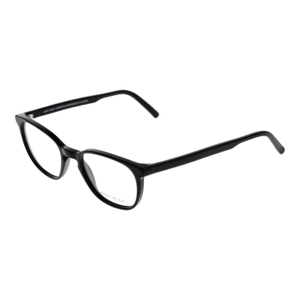 Andy Wolf Black Unisex Glasses Frame