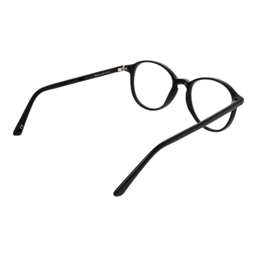Andy Wolf black acetate glasses frames with a sleek, modern design, showcasing smooth finish and stylish eyewear style.