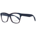 Yohji Yamamoto blue acetate eyeglass frames with sleek, modern design and transparent lenses for stylish eyewear.