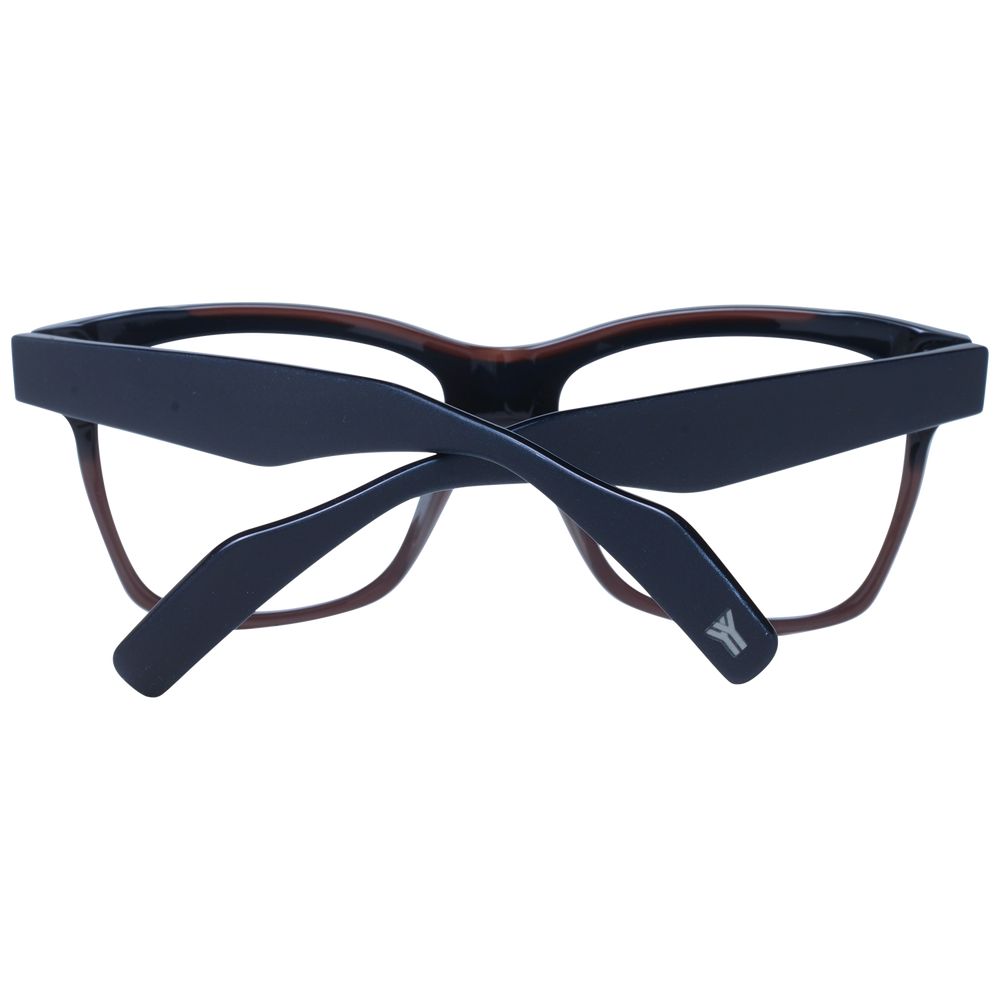 Yohji Yamamoto blue acetate glasses frames with a sleek, modern design and bold, stylish appearance.