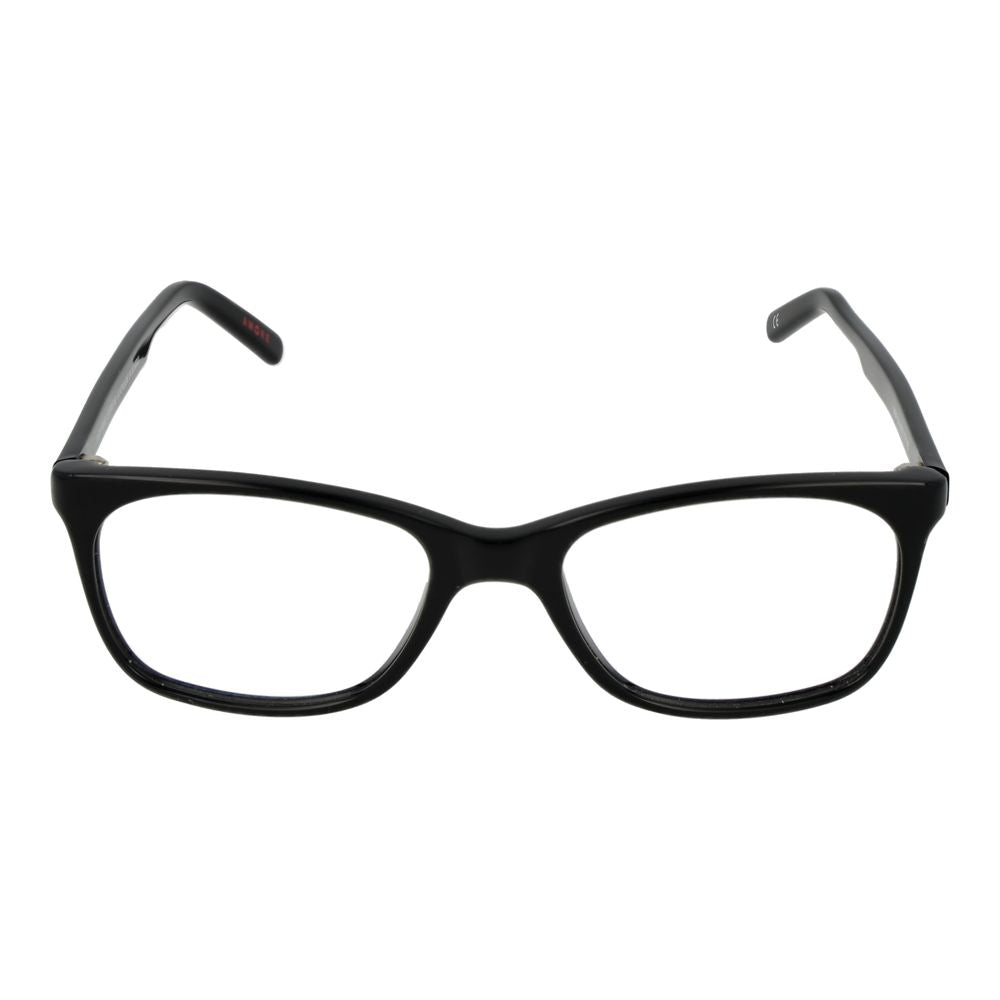 Andy Wolf black acetate glasses frames with clear lenses, stylish eyewear for a modern, sophisticated look.
