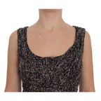 Dolce & Gabbana Dark Silk Shift Gown Full Length Dress