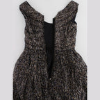 Dolce & Gabbana Dark Silk Shift Gown Full Length Dress