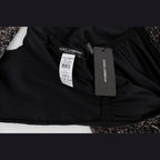 Dolce & Gabbana Dark Silk Shift Gown Full Length Dress
