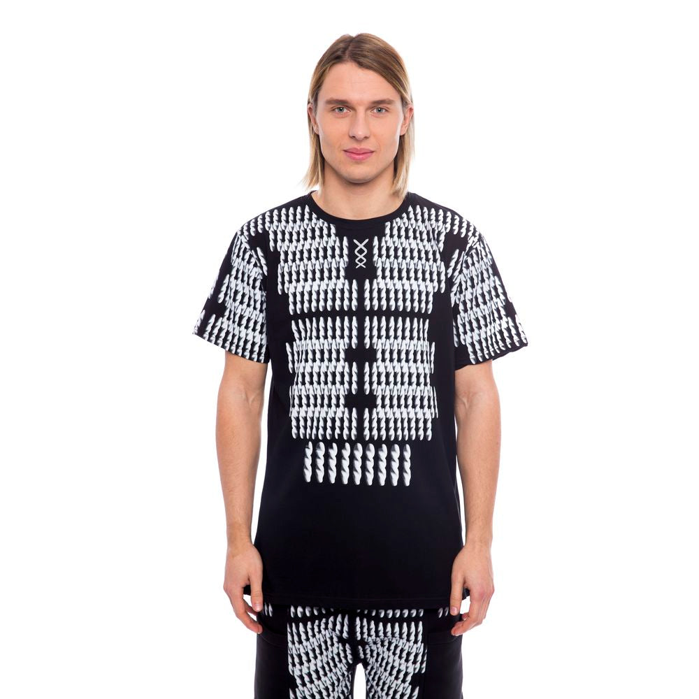 Nicolo Tonetto Black Cotton Men T-Shirt Nicolo Tonetto