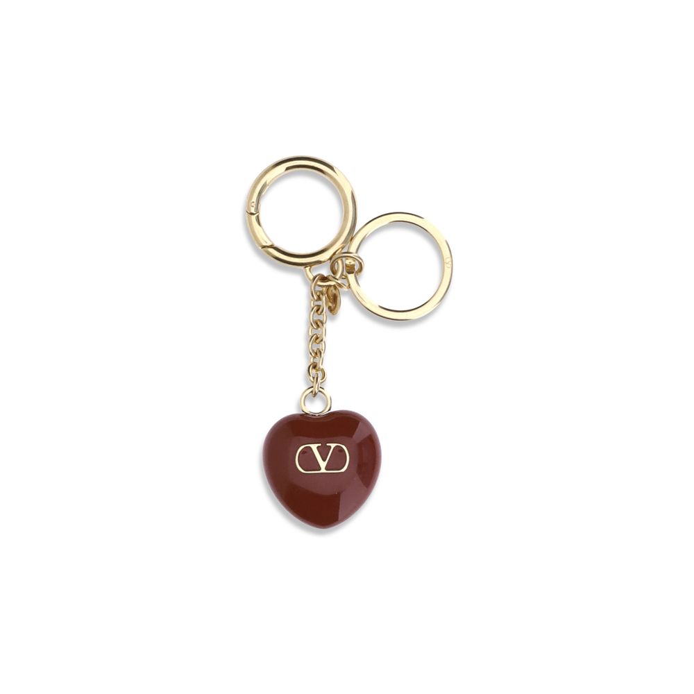 Valentino Garavani Bordeaux Metal Keychain