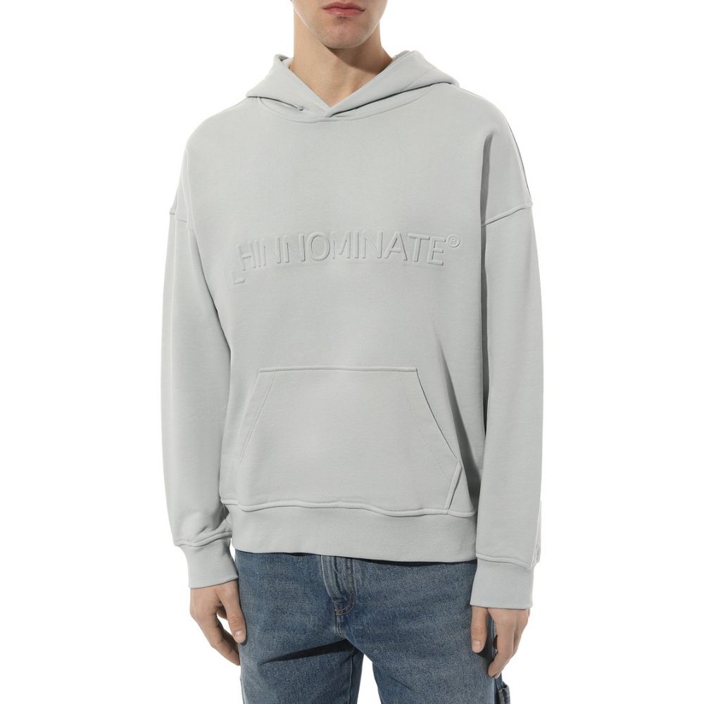 Hinnominate Gray Cotton Sweater Hinnominate