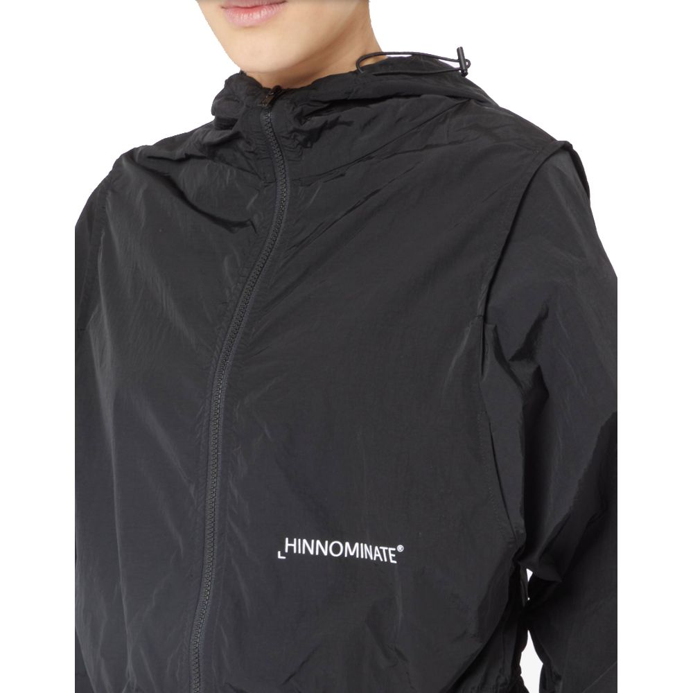 Hinnominate Black Nylon Jackets & Coat Hinnominate