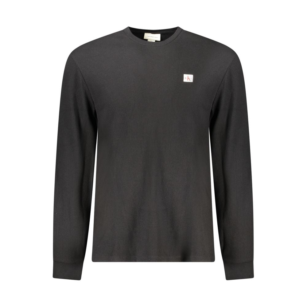 Calvin Klein Black Cotton Men Sweater Calvin Klein