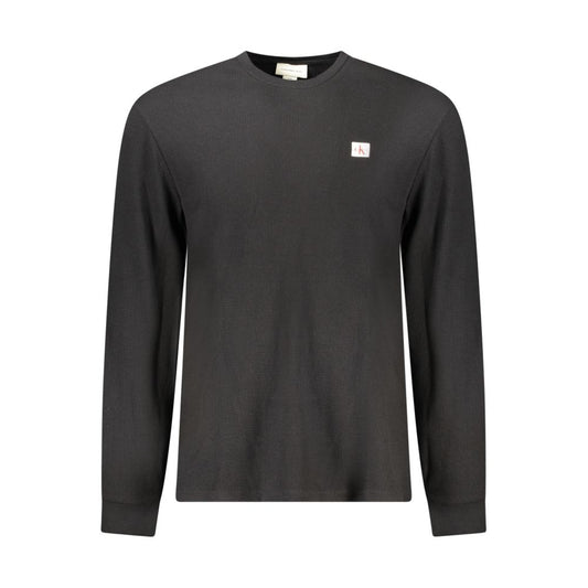 Calvin Klein Black Cotton Men Sweater Calvin Klein
