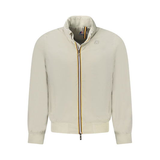 K-WAY Beige Nylon Men Jacket K-WAY