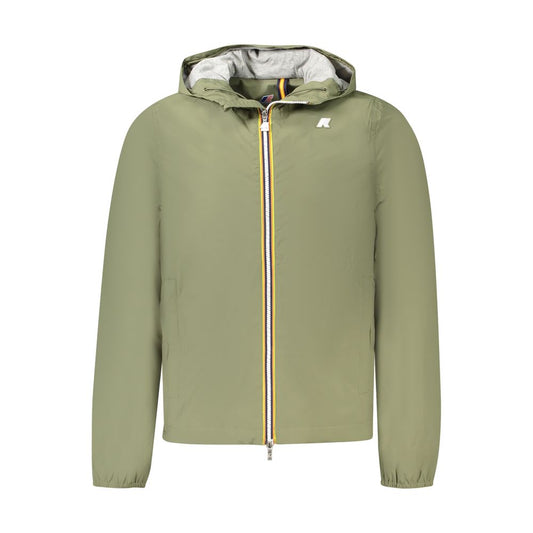 K-WAY Green Nylon Men Jacket K-WAY
