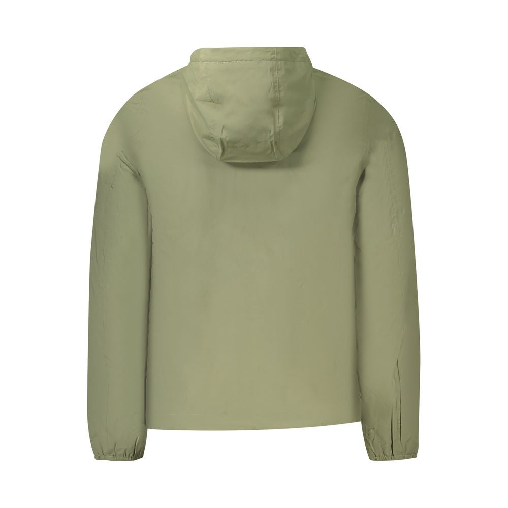 K-WAY Green Nylon Men Jacket K-WAY