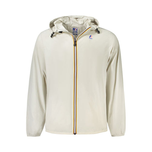 K-WAY Beige Polyamide Men Jacket K-WAY