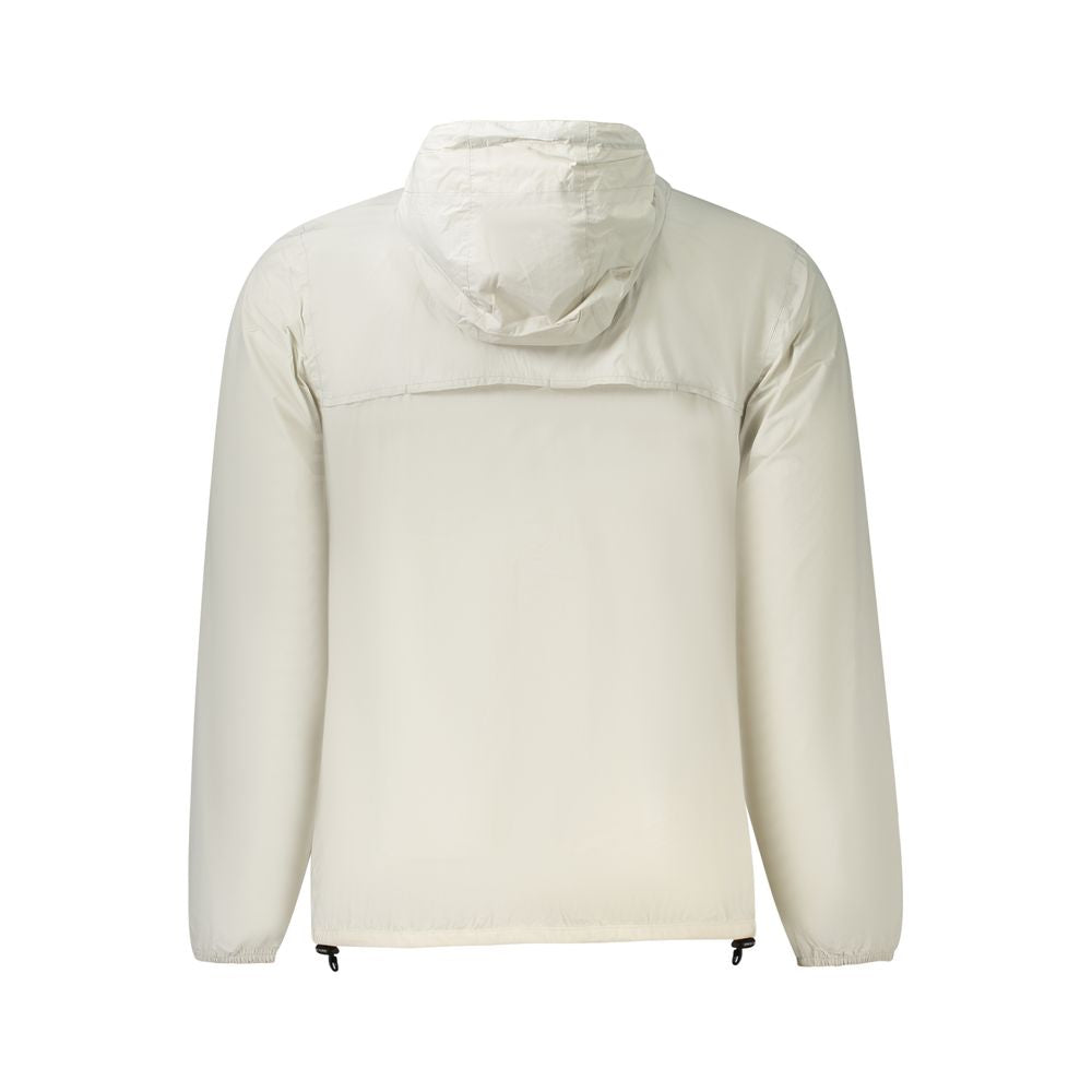 K-WAY Beige Polyamide Men Jacket K-WAY