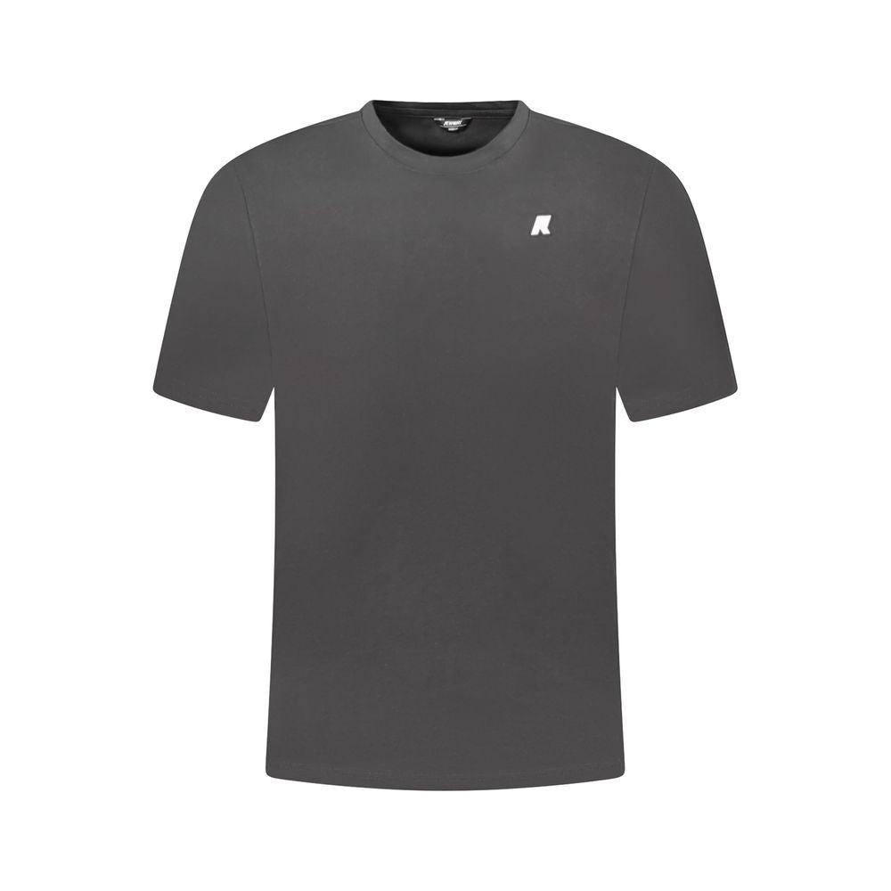 K-WAY Black Cotton Men T-Shirt K-WAY