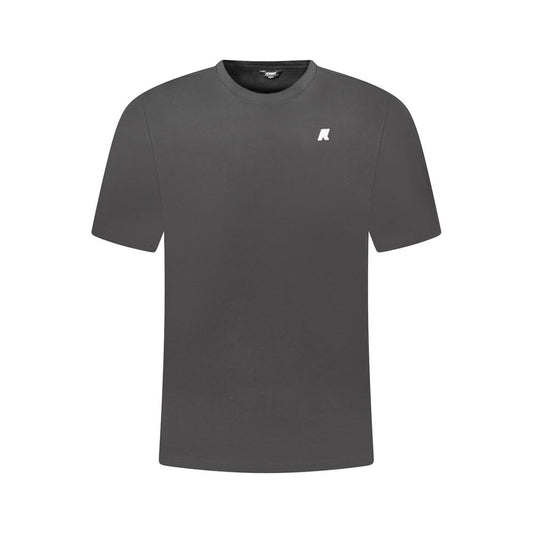 K-WAY Black Cotton Men T-Shirt K-WAY
