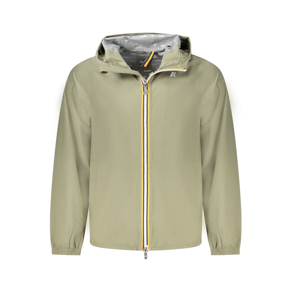 K-WAY Green Polyester Men Jacket K-WAY
