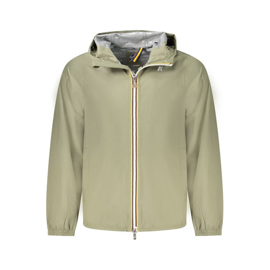 K-WAY Green Polyester Men Jacket K-WAY