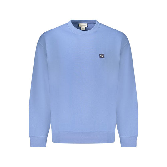 Calvin Klein Blue Cotton Men Sweater Calvin Klein