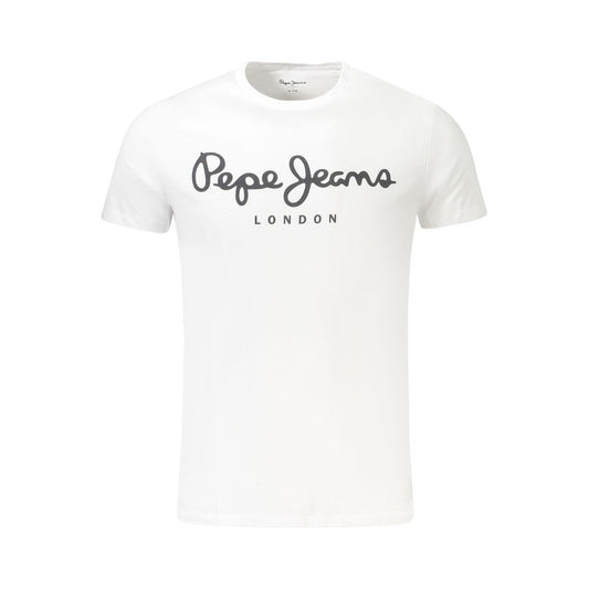 Pepe Jeans White Cotton Men TShirt Pepe Jeans