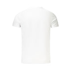 White cotton men's T-shirt by Pepe Jeans featuring a classic crew neck and simple design, perfect for casual wear.