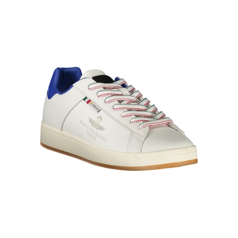 Esercito 1659 White Polyurethane Men Sneaker - Eljoys Fashion 