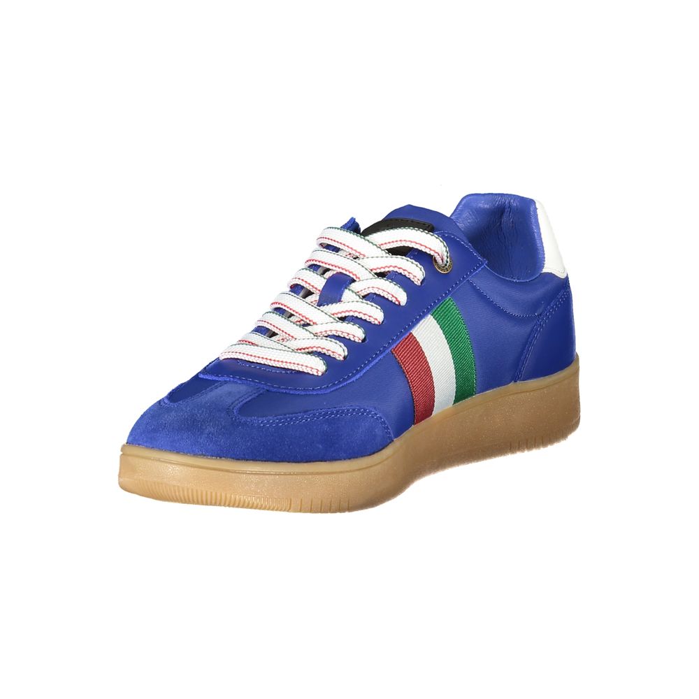 Esercito 1659 Blu Polyurethane Men Sneaker - Eljoys Fashion 