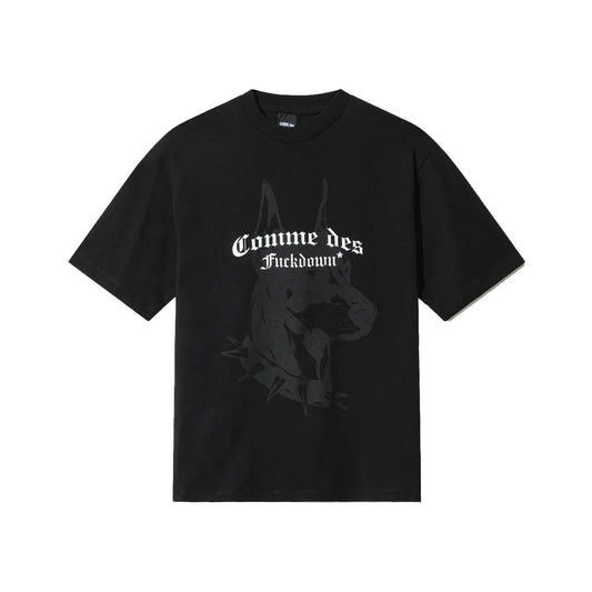 Comme Des Fuckdown Black Cotton Women T-Shirt Comme Des Fuckdown