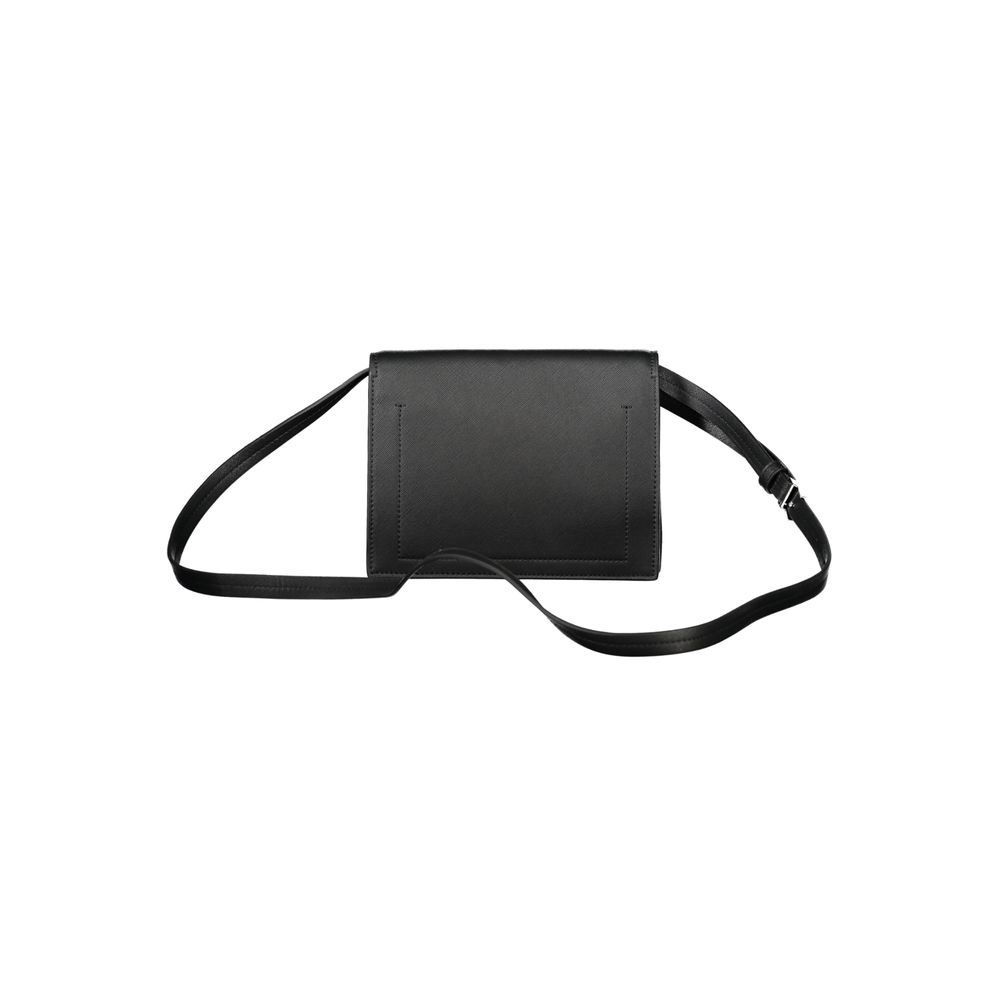 Calvin Klein Nero Poliuretano woman shoulder bag with sleek design and adjustable strap, made from durable polyurethane material.