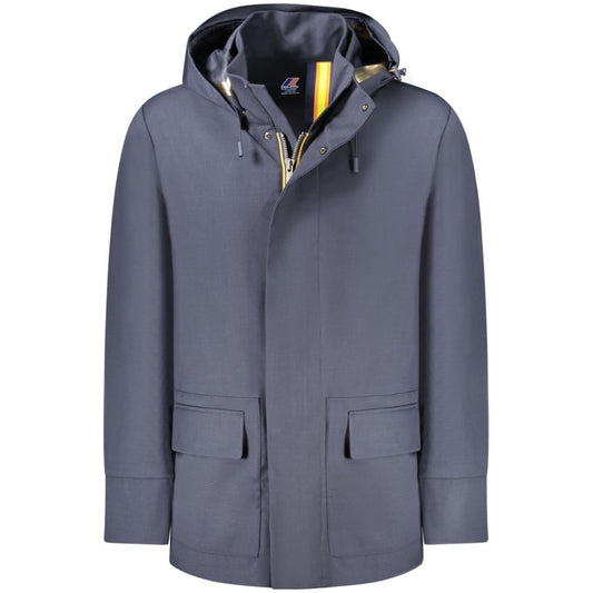 K-WAY Blue Wool Jacket K-WAY