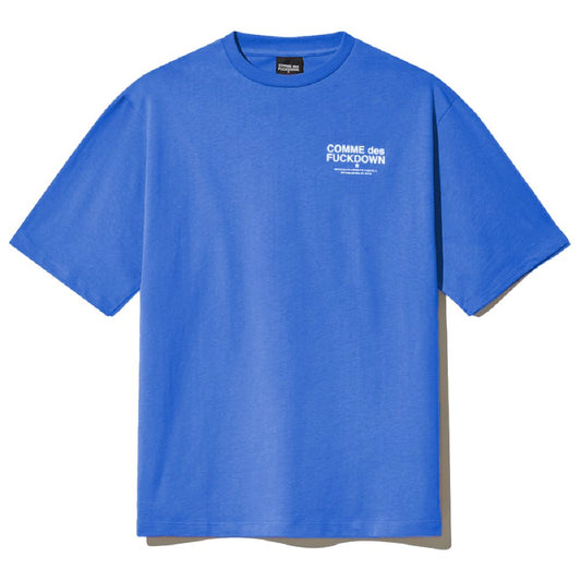 Comme Des Fuckdown Blue Cotton T-Shirt Comme Des Fuckdown