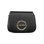 Mario Valentino women's black polyurethane bag with sleek design and minimalist style, perfect for everyday use.