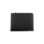 Calvin Klein Nero Poliuretano men's wallet with sleek black design and multiple card slots, made from durable polyurethane material.