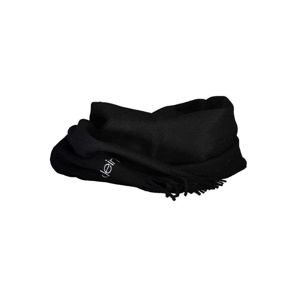 Calvin Klein Nero Acrylic Men Scarf Set Calvin Klein