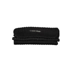 Calvin Klein Black Cotton Women Scarf Calvin Klein