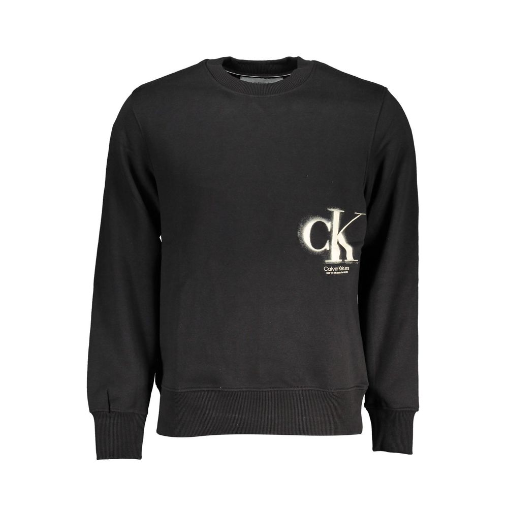 Calvin Klein Black Cotton Sweater Calvin Klein