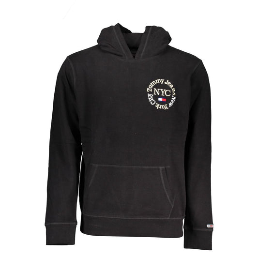 Tommy Hilfiger Black Cotton Sweater Tommy Hilfiger