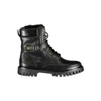 Tommy Hilfiger Black Polyurethane Women Stivaletto