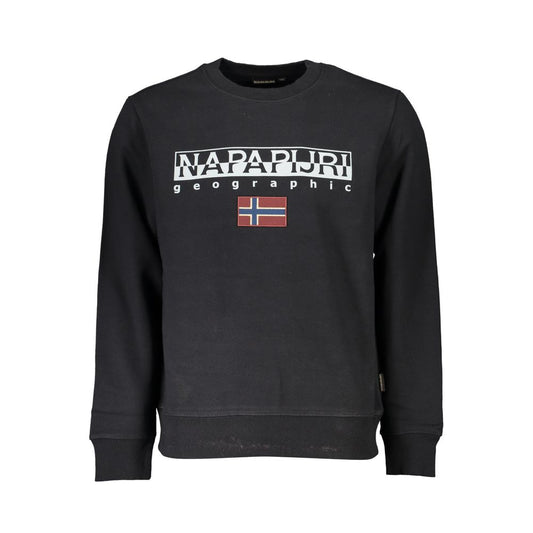 Napapijri Black Cotton Sweater Napapijri